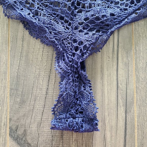 Floral Crochet Lace High Waist Lingerie - Picture 4 of 9